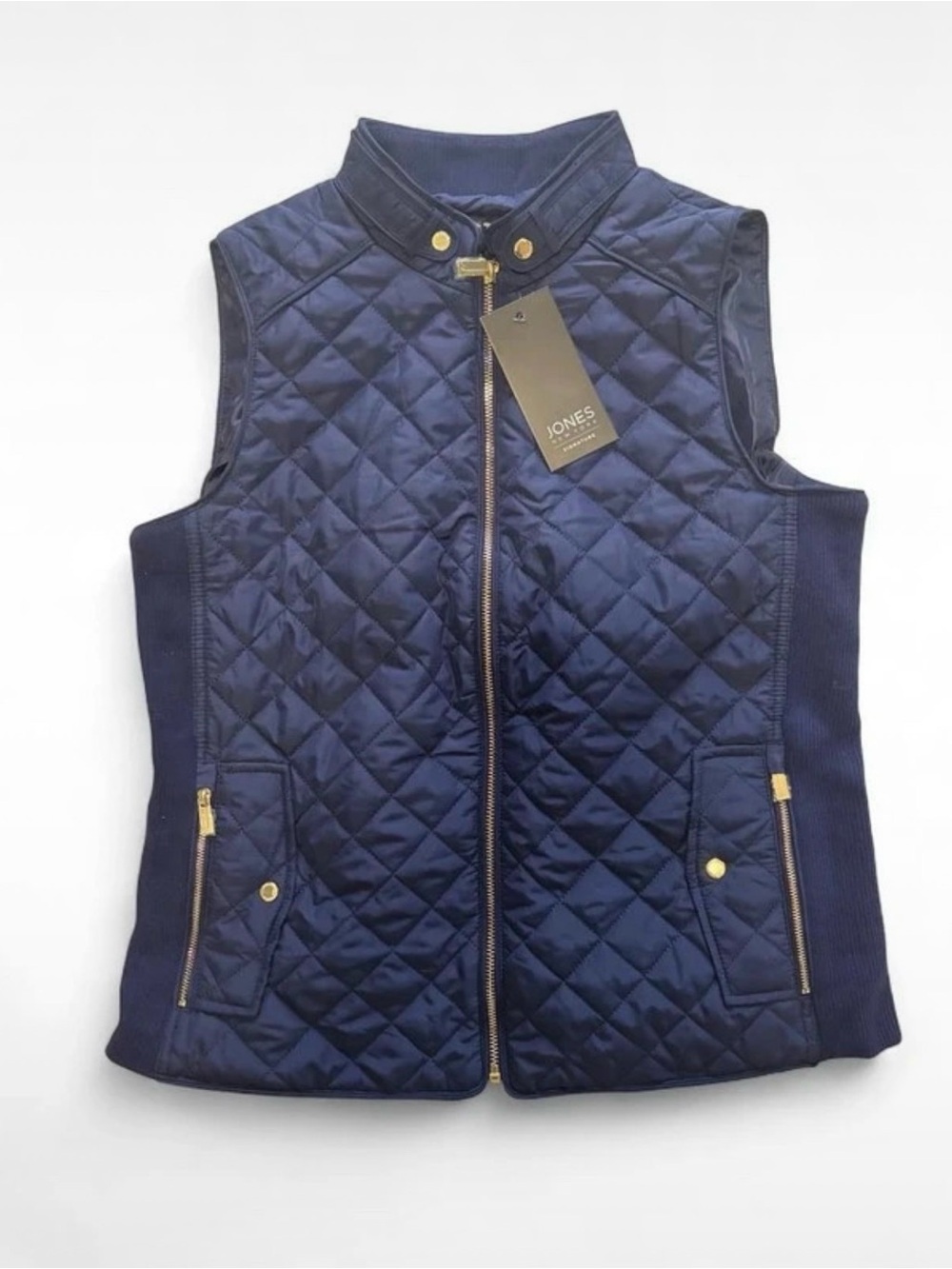 Jones New York Signature Navy Vest